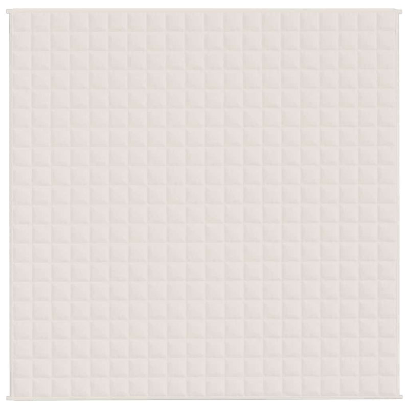 Load image into Gallery viewer, Vidaxl verzwaringsdeken 200x200 cm 9 kg stof lichtcrèmekleurig
