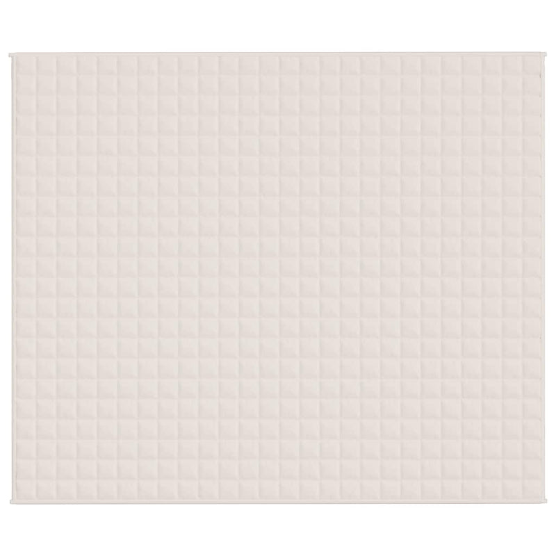 Load image into Gallery viewer, Vidaxl verzwaringsdeken 220x260 cm 11 kg stof lichtcrèmekleurig
