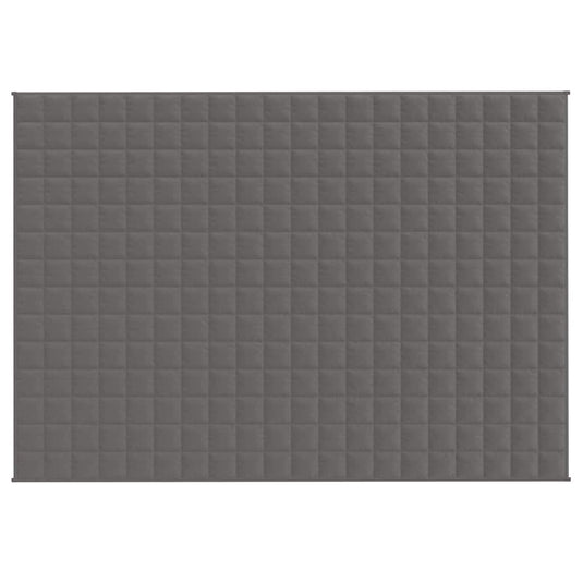 Vidaxl verzwaringsdeken 138x200 cm 10 kg stof grijs
