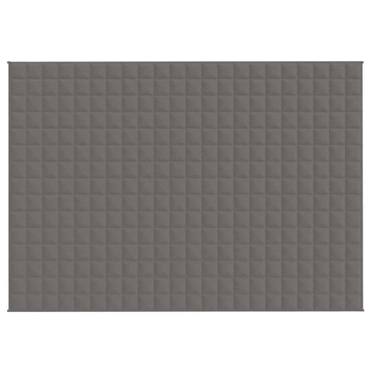 Vidaxl verzwaringsdeken 155x220 cm 11 kg stof grijs