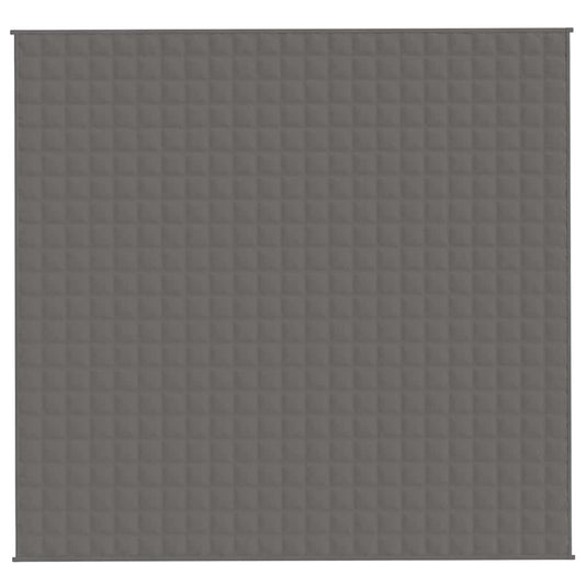 Vidaxl verzwaringsdeken 220x235 cm 15 kg stof grijs