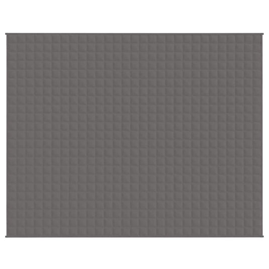 Vidaxl verzwaringsdeken 235x290 cm 11 kg stof grijs