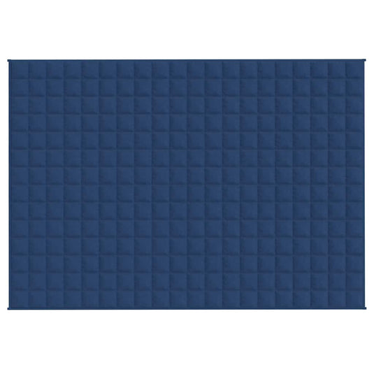 Vidaxl verzwaringsdeken 138x200 cm 10 kg stof blauw