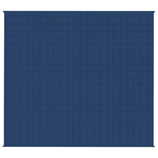 VidaXL Verzwaringsdeken 200x225 cm 9 kg stof blauw