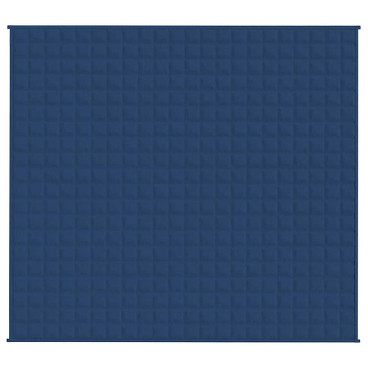 Vidaxl verzwaringsdeken 200x225 cm 13 kg stof blauw