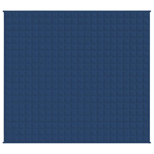 Vidaxl verzwaringsdeken 220x235 cm 15 kg stof blauw
