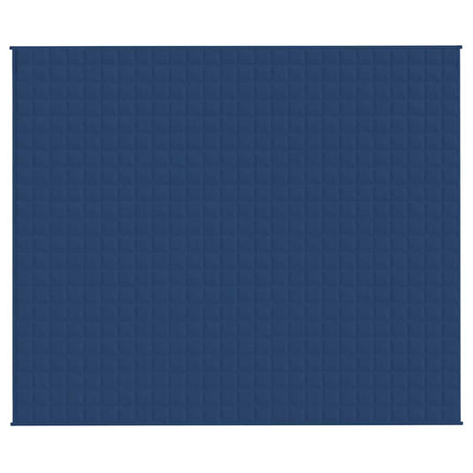 VidaXL Verzwaringsdeken 220x260 cm 15 kg stof blauw