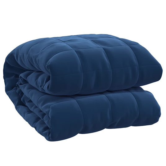 Vidaxl verzwaringsdeken 235x290 cm 15 kg stof blauw