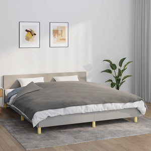 Vidaxl verzwaringsdeken met hoes 155x220 cm 7 kg stof grijs