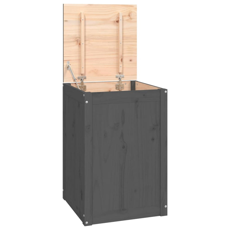 Load image into Gallery viewer, Vidaxl wasmand 44x44x66 cm massief grenenhout grijs
