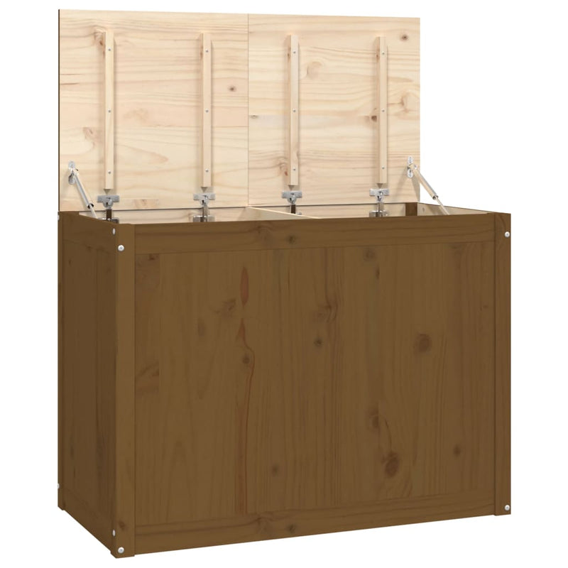 Afbeelding laden in galerijviewer, Vidaxl wasmand 88,5x44x66 cm massief grenenhout honingbruin
