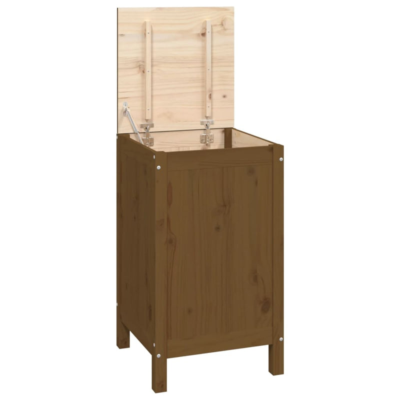 Load image into Gallery viewer, Vidaxl wasmand 44x44x76 cm massief grenenhout honingbruin
