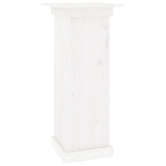 Vidaxl bloemenstandaard 40x40x90 cm massief grenenhout wit