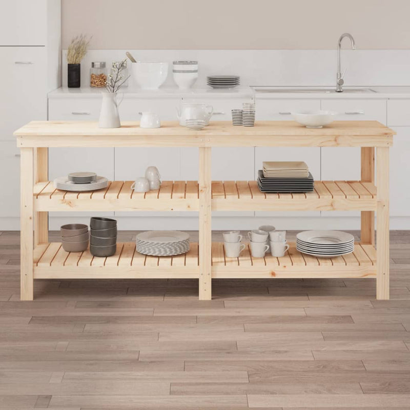 Load image into Gallery viewer, Vidaxl werkbank 181x50x80 cm massief grenenhout
