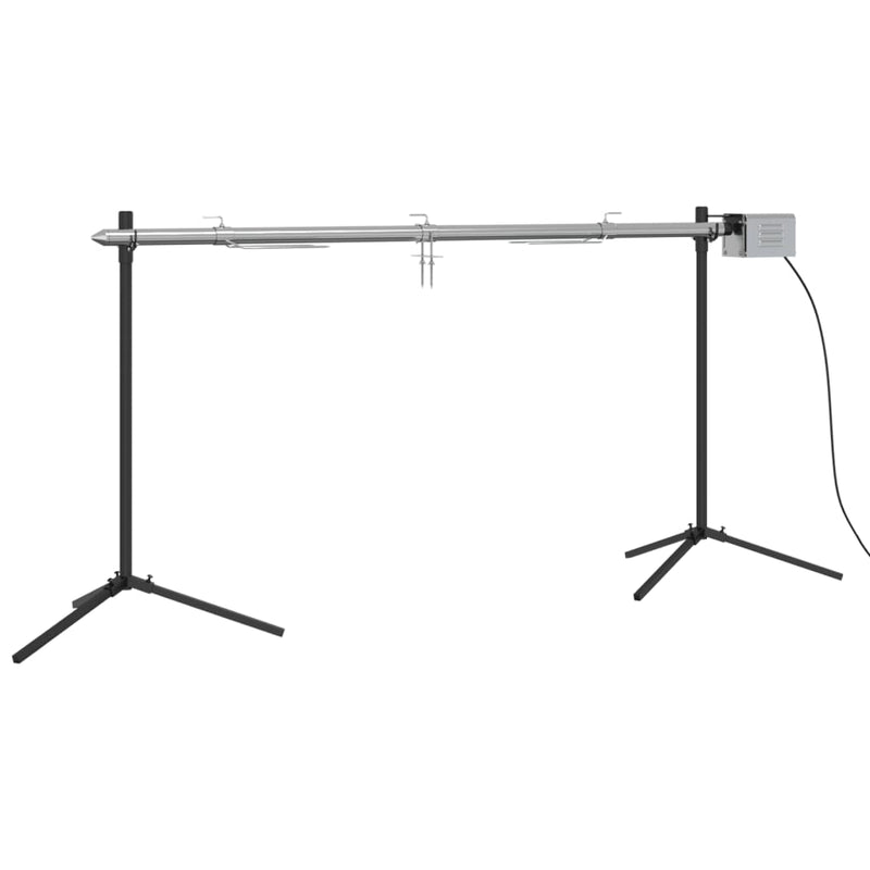 Load image into Gallery viewer, Vidaxl automatische barbecue met motor 150x46,5x82,5 cm roestvrijstaal
