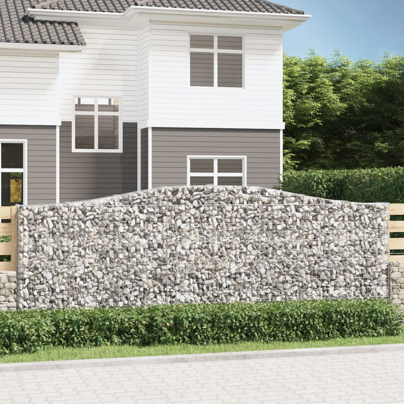 Load image into Gallery viewer, VidaXL Schanskorf gewelfd 400x30x140 160 cm gegalvaniseerd ijzer
