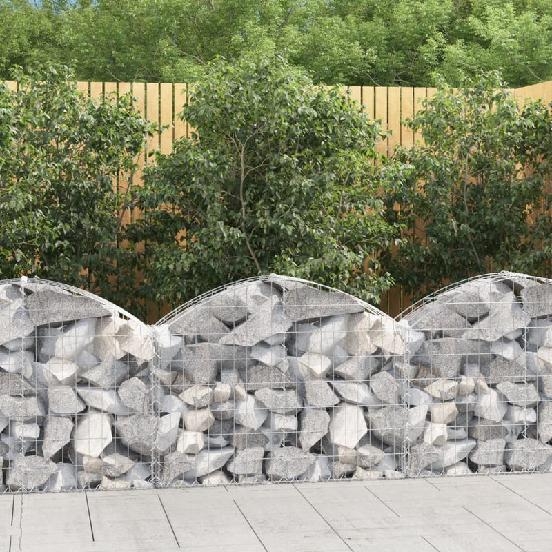 Load image into Gallery viewer, Vidaxl schanskorf gewelfd 100x30x60 80 cm gegalvaniseerd ijzer
