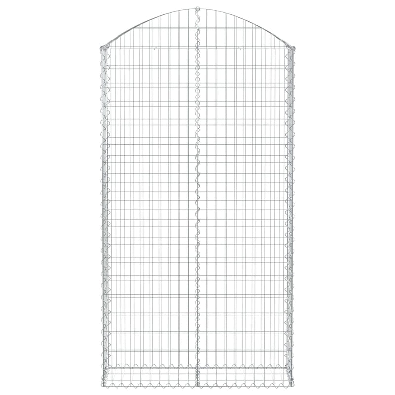 Load image into Gallery viewer, Vidaxl schanskorf gewelfd 100x30x180 200 cm gegalvaniseerd ijzer
