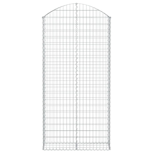 Vidaxl schanskorf gewelfd 100x30x200 220 cm gegalvaniseerd ijzer