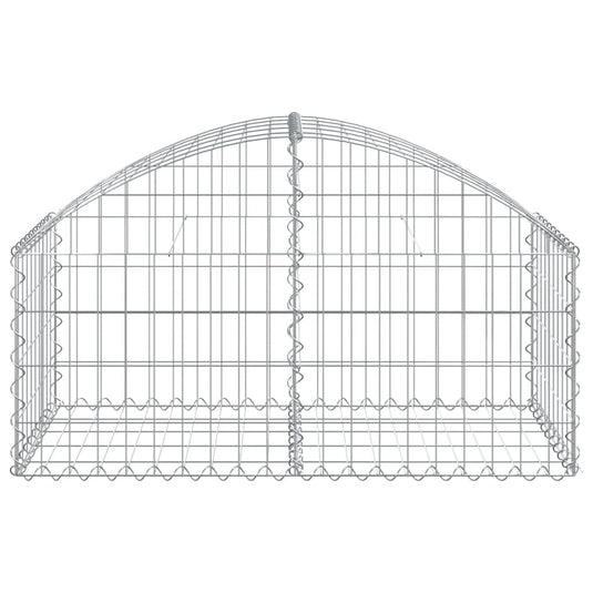 Vidaxl schanskorf gewelfd 100x50x40 60 cm gegalvaniseerd ijzer