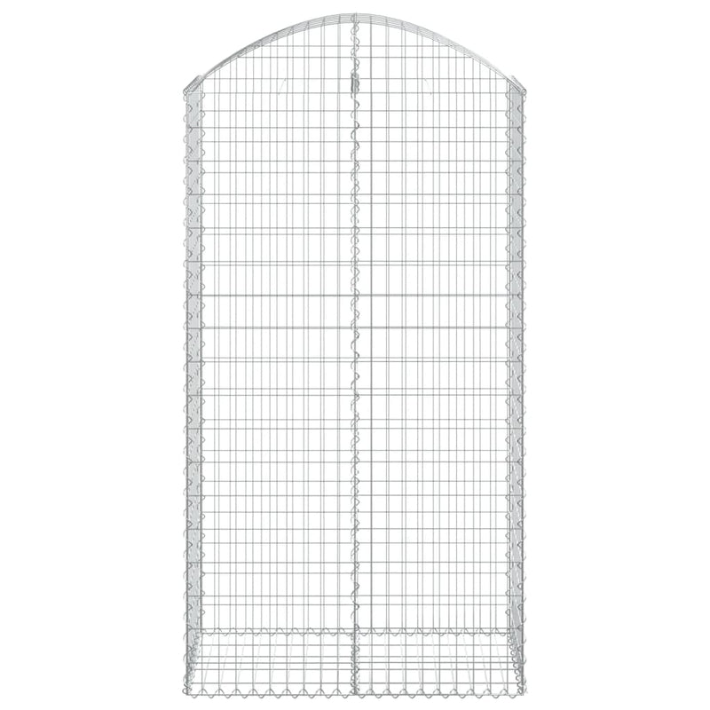 Load image into Gallery viewer, Vidaxl schanskorf gewelfd 100x50x180 200 cm gegalvaniseerd ijzer
