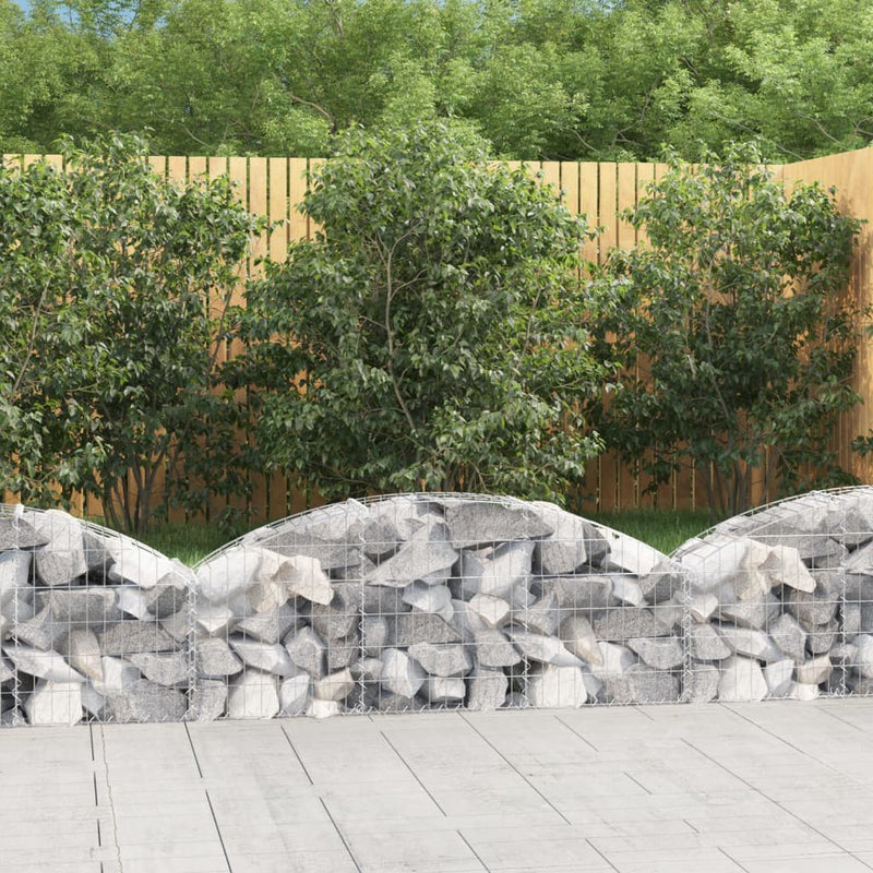 Load image into Gallery viewer, Vidaxl schanskorf gewelfd 150x30x40 60 cm gegalvaniseerd ijzer

