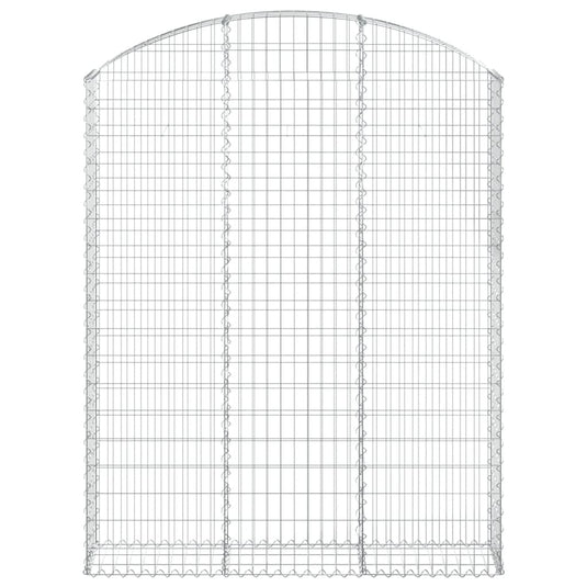 Vidaxl schanskorf gewelfd 150x30x180 200 cm gegalvaniseerd ijzer