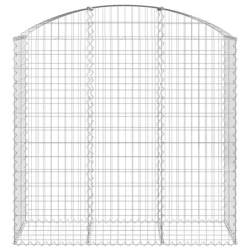 Load image into Gallery viewer, Vidaxl schanskorf gewelfd 150x50x140 160 cm gegalvaniseerd ijzer
