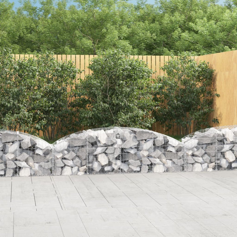 Load image into Gallery viewer, Vidaxl schanskorf gewelfd 200x50x40 60 cm gegalvaniseerd ijzer
