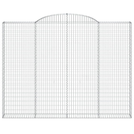 VidaXL Schanskorf gewelfd 300x30x220 240 cm gegalvaniseerd ijzer