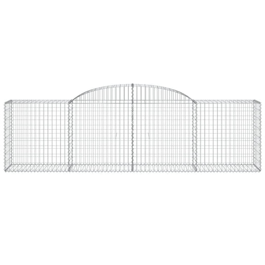 VidaXL Schanskorf gewelfd 300x50x80 100 cm gegalvaniseerd ijzer