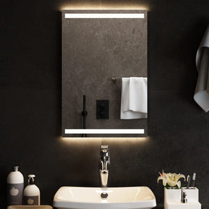 Vidaxl badkamerspiegel led 40x60 cm