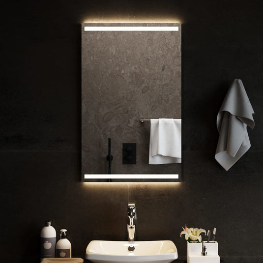 Vidaxl badkamerspiegel led 50x80 cm