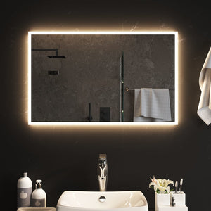 Vidaxl badkamerspiegel led 50x80 cm