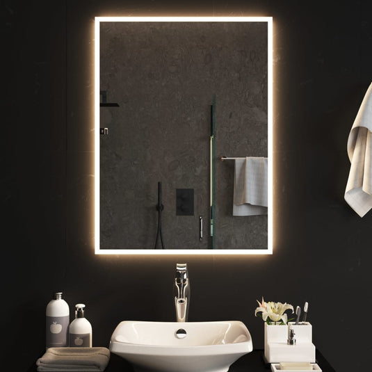 Vidaxl badkamerspiegel led 60x80 cm