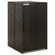 Vidaxl containerberging enkel 70x80x117 cm poly rattan zwart