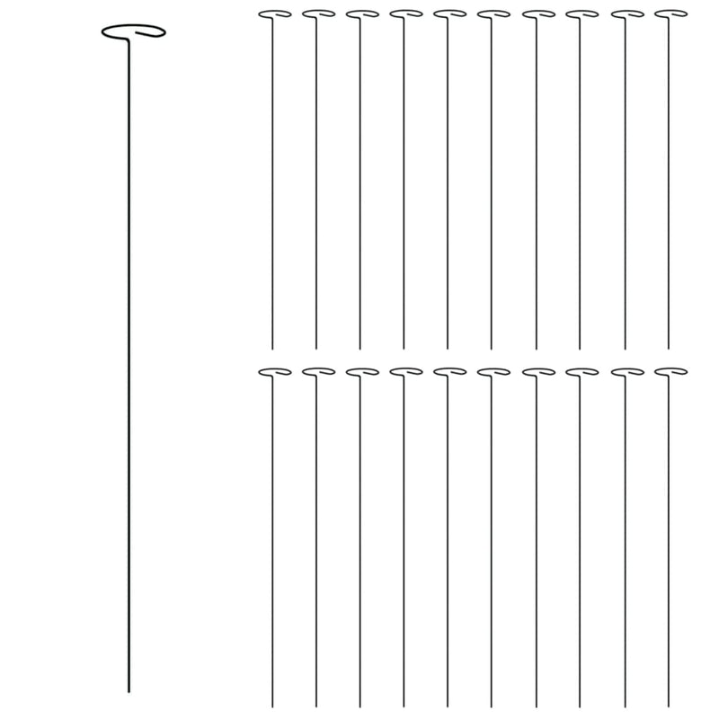 Load image into Gallery viewer, VidaXL Plantenstaken 20 st 61 cm staal donkergroen

