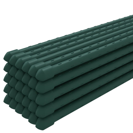 Vidaxl plantenstaken 30 st 90 cm staal groen
