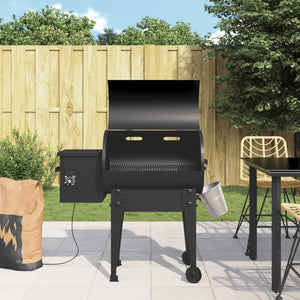 Vidaxl pelletbarbecue 94 cm ijzer zwart