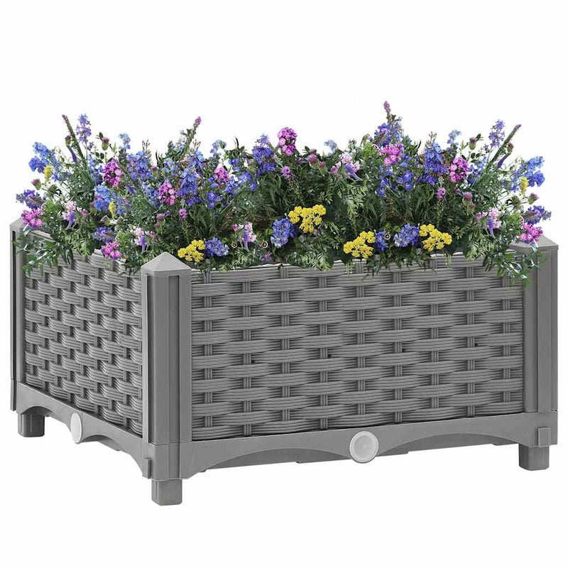 Afbeelding laden in galerijviewer, Vidaxl plantenbak verhoogd 40x40x23 cm polypropeen

