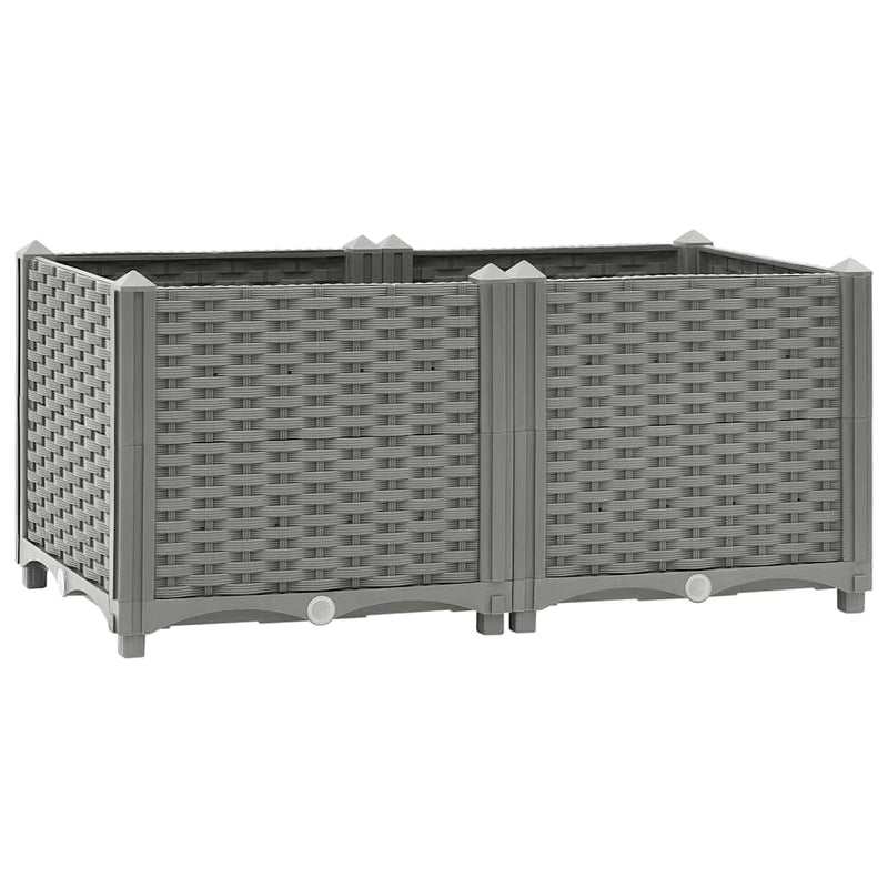Load image into Gallery viewer, Vidaxl plantenbak verhoogd 80x40x38 cm polypropeen
