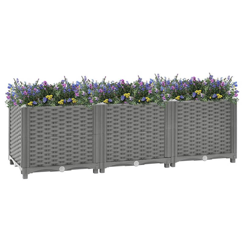 Load image into Gallery viewer, Vidaxl plantenbak verhoogd 120x40x38 cm polypropeen
