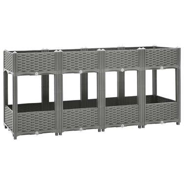Vidaxl plantenbak verhoogd 160x40x71 cm polypropeen