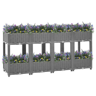 Vidaxl plantenbak verhoogd 160x40x71 cm polypropeen