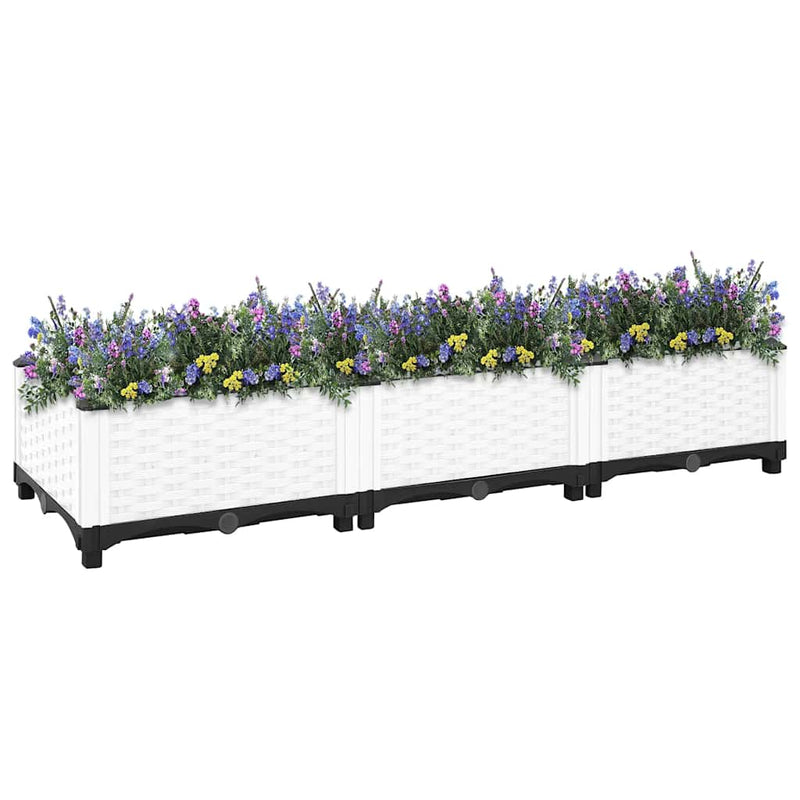 Load image into Gallery viewer, Vidaxl plantenbak verhoogd 120x40x23 cm polypropeen
