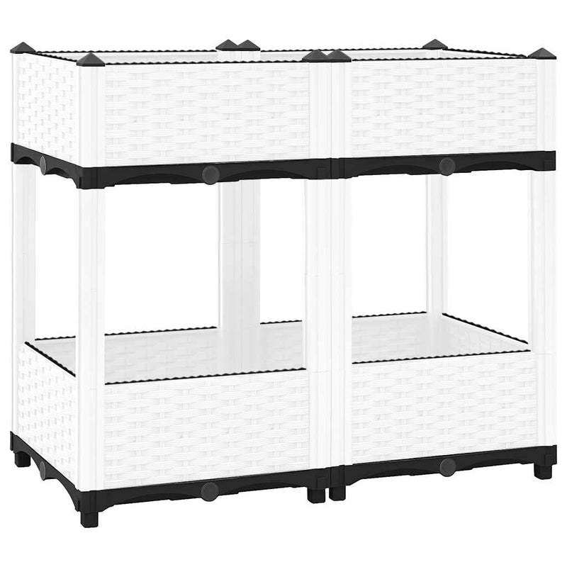 Load image into Gallery viewer, Vidaxl plantenbak verhoogd 80x40x71 cm polypropeen
