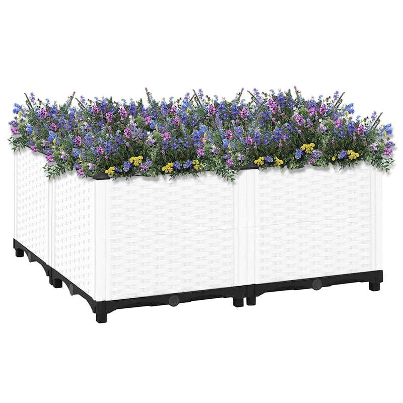 Load image into Gallery viewer, Vidaxl plantenbak verhoogd 80x80x38 cm polypropyleen
