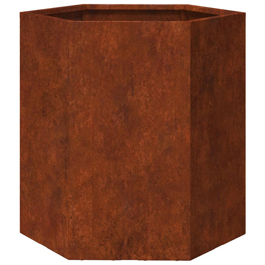 Vidaxl plantenbak roestig 40x40x45 cm cortenstaal