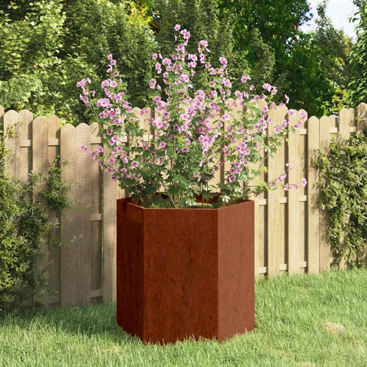 Vidaxl plantenbak roestig 40x40x45 cm cortenstaal