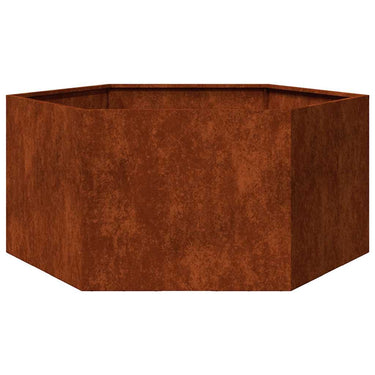 Vidaxl plantenbak roestig 90x90x45 cm cortenstaal